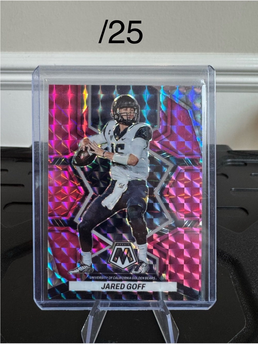 🔥 2023 Jared Goff Panini Mosaic Draft Picks Prizm /25
